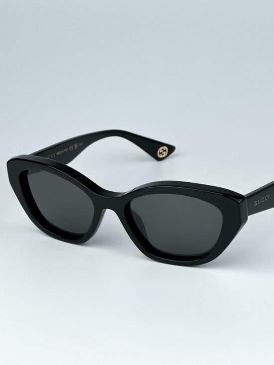 NEW Gucci GG1638S 001 Black Grey Anti-Reflective Women Cat Eye Sunglasses